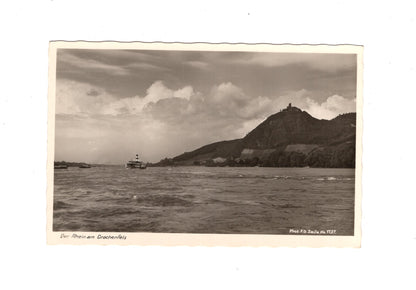 Ansichtskarte Der Rhein am Drachenfels