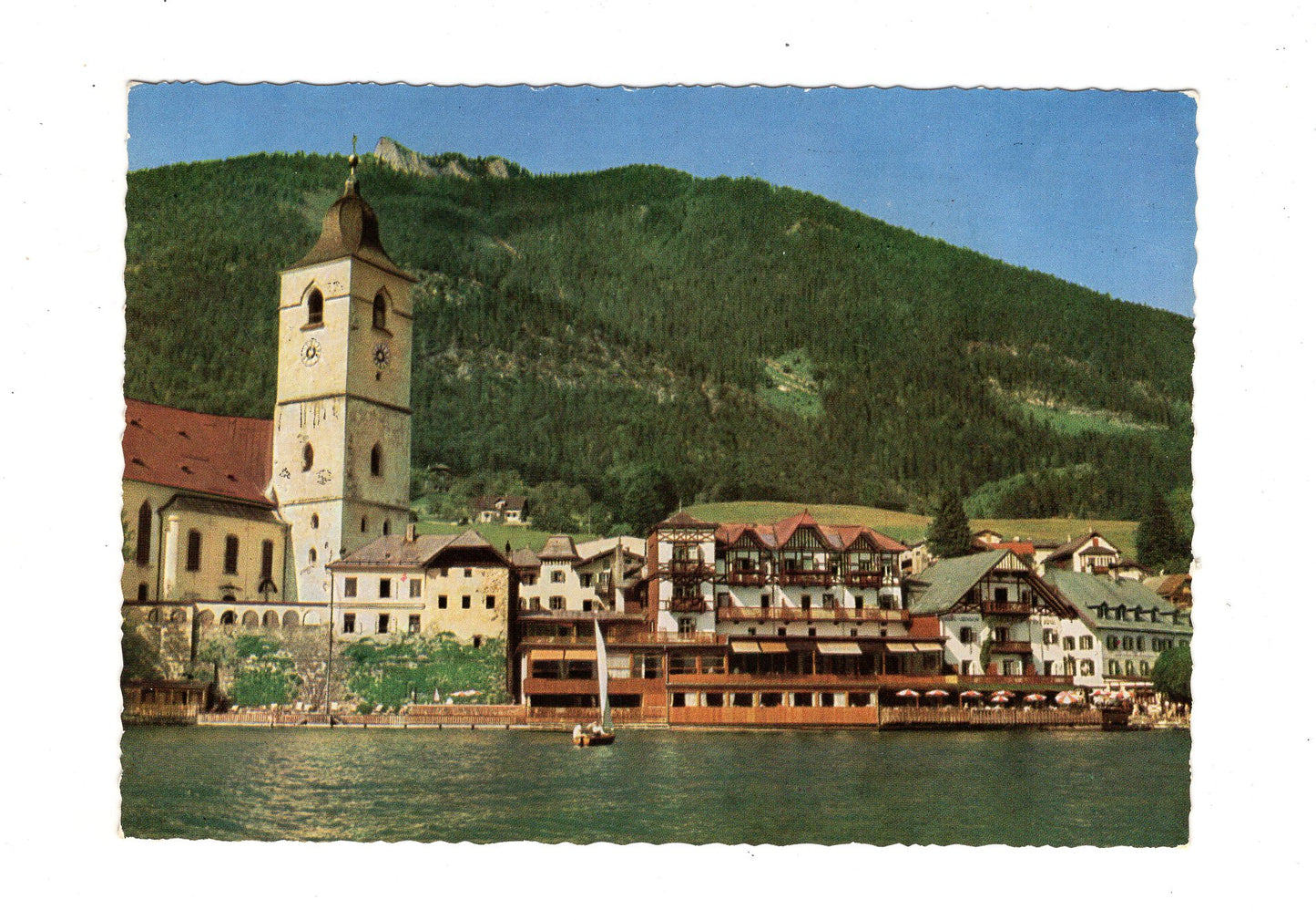 Ansichtskarte St. Wolfgang / Weißes Rössl / Salzkammergut / Österreich