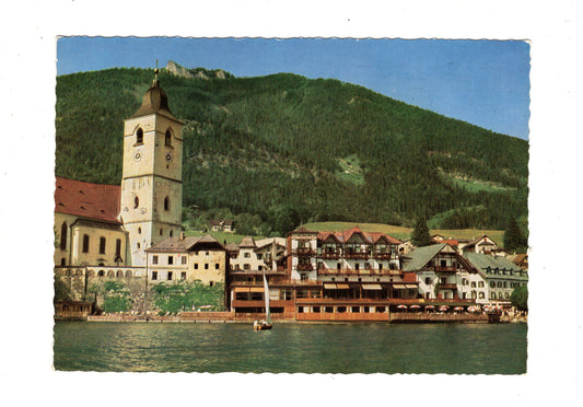 Ansichtskarte St. Wolfgang / Weißes Rössl / Salzkammergut / Österreich