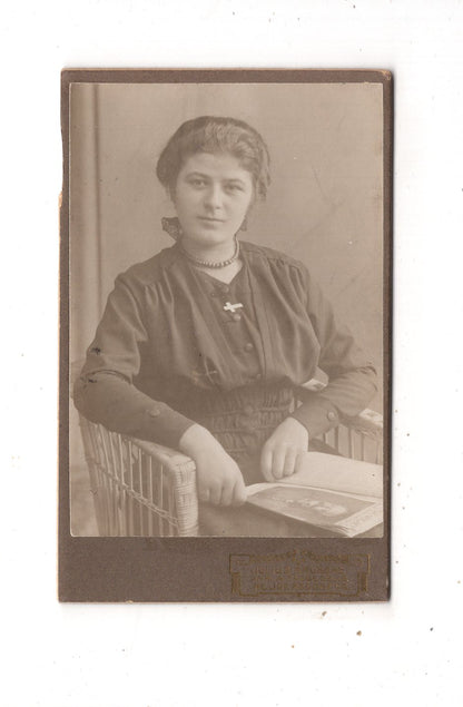 Fotografie Feine Dame - Neugersdorf um 1910