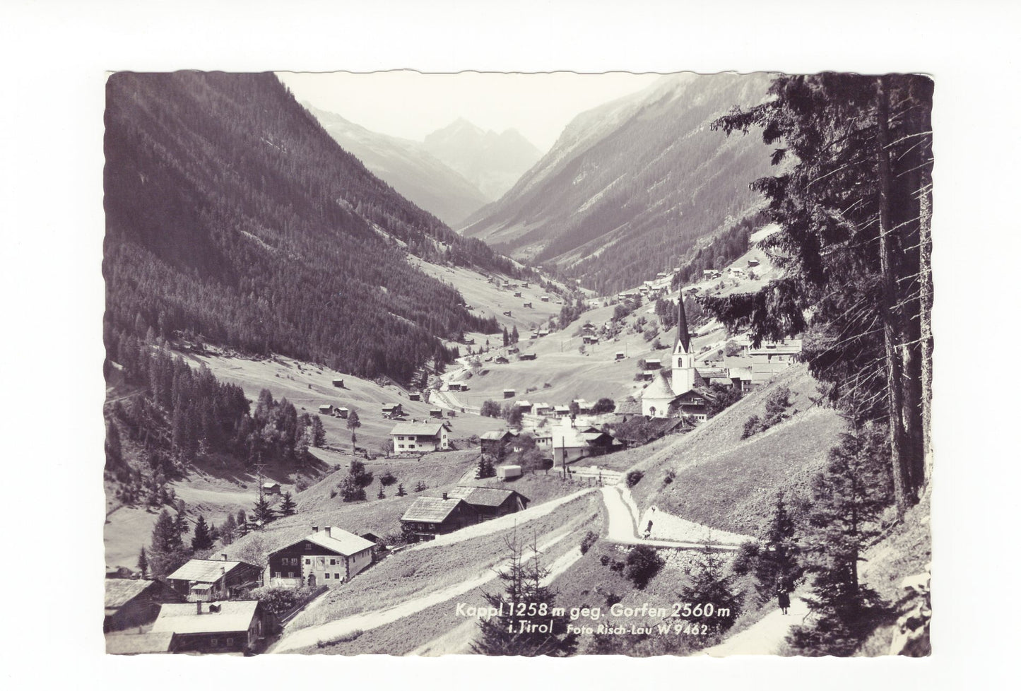 Ansichtskarte Kappl gegen Gorfen / Tirol / Österreich