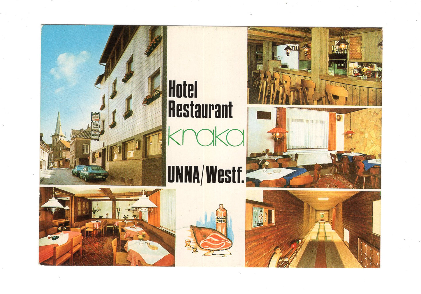 Ansichtskarte Hotel Restaurant Kraka / Unna / Westfalen