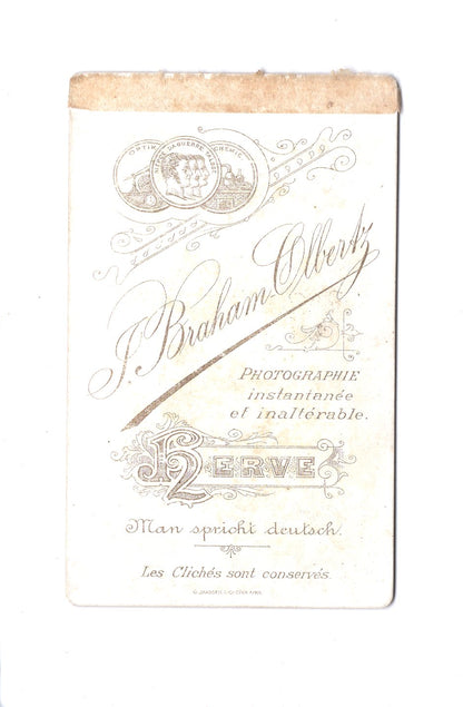 Fotografie Herrenportrait - Herve 1890er