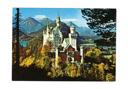 Ansichtskarte Königsschloss Neuschwanstein / Bayerische Alpen