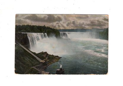 Ansichtskarte Niagarafälle / Gesamtansicht / USA + Kanada