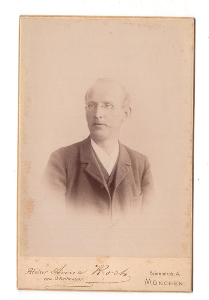 Fotografie Feiner Herr / benannt - München 1890er / CAB W-33