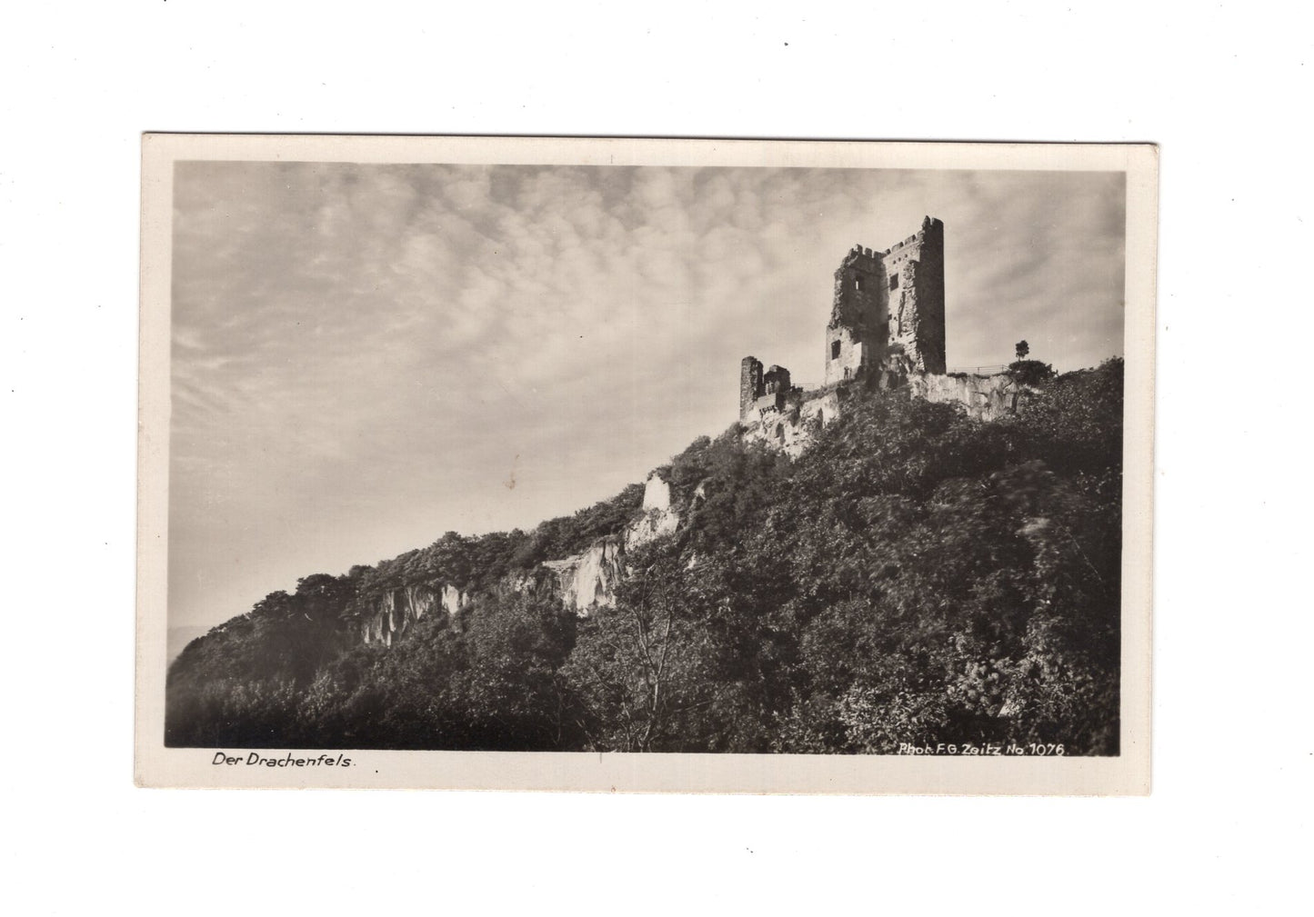 Ansichtskarte Der Drachenfels am Rhein