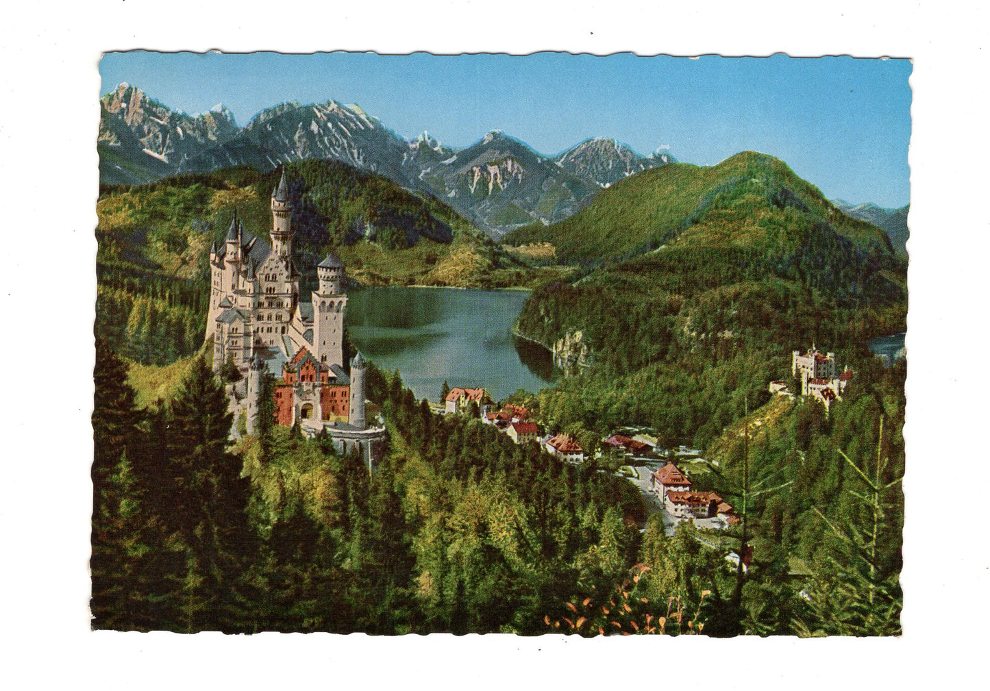 Ansichtskarte Königsschlösser Neuschwanstein und Hohenschwangau