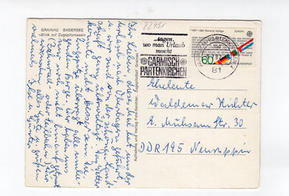 Ansichtskarte Grainau / Badersee