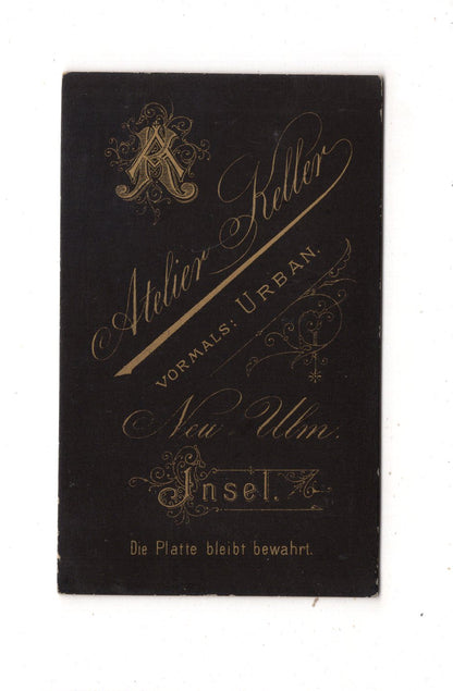 Fotografie Feine Dame - Neu-Ulm 1880er / CDV L1-30