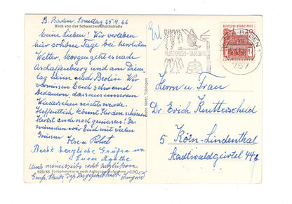 Ansichtskarte Blick von der Schwarzwaldhochstraße / G1-63