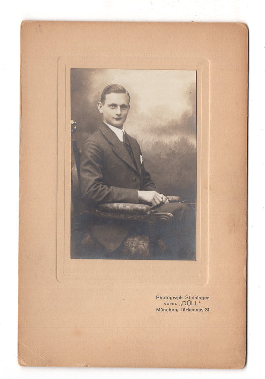 Fotografie Feiner Herr - München 1910er / CAB W-33