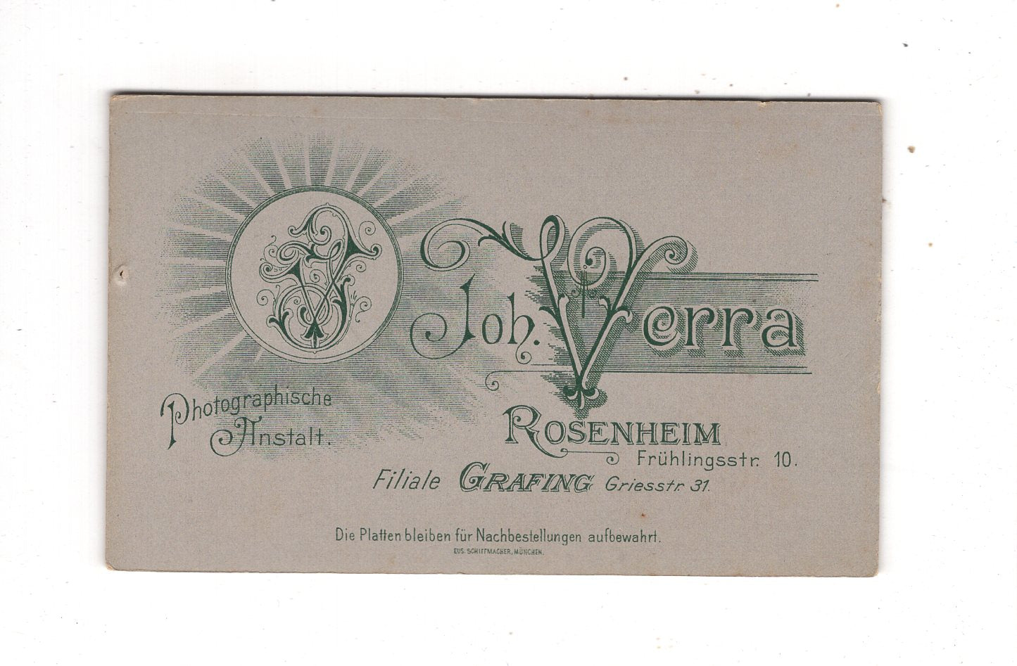 Fotografie Damenportrait - Rosenheim & Grafing 1890er