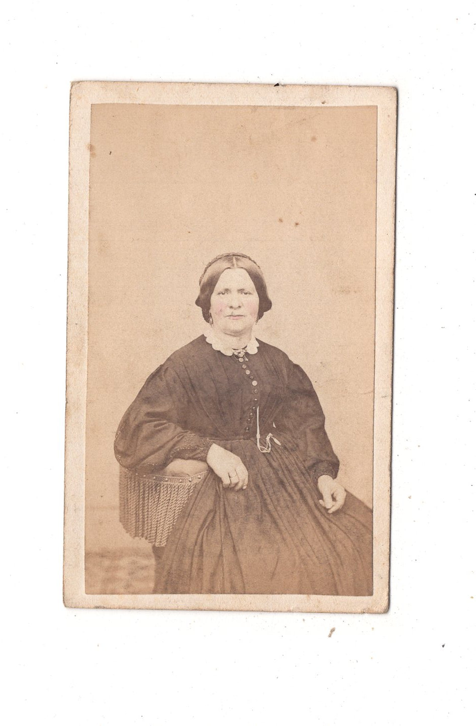 Fotografie Feine Dame - Reading / USA 1860er / CDV L1-30