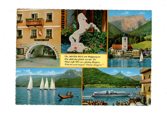 Ansichtskarte St. Wolfgang / Weißes Rössl / Salzkammergut / Österreich