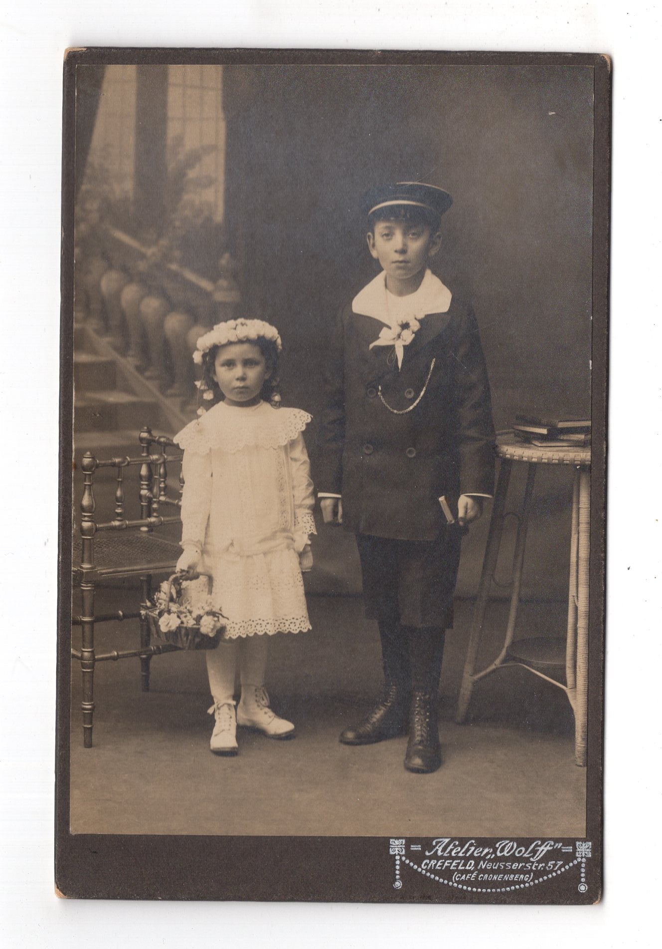 Fotografie Niedliche kleine Kinder - Krefeld 1910er