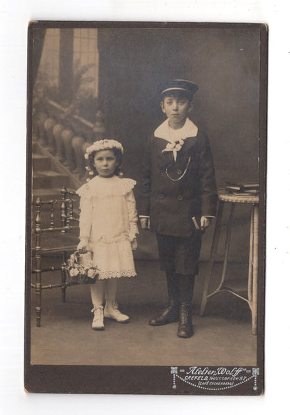 Fotografie Niedliche kleine Kinder - Krefeld 1910er