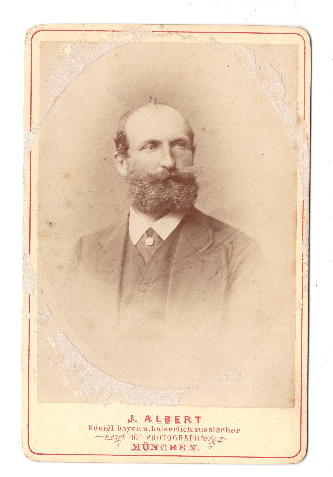Fotografie Feiner Herr - München um 1870 / CAB W-33