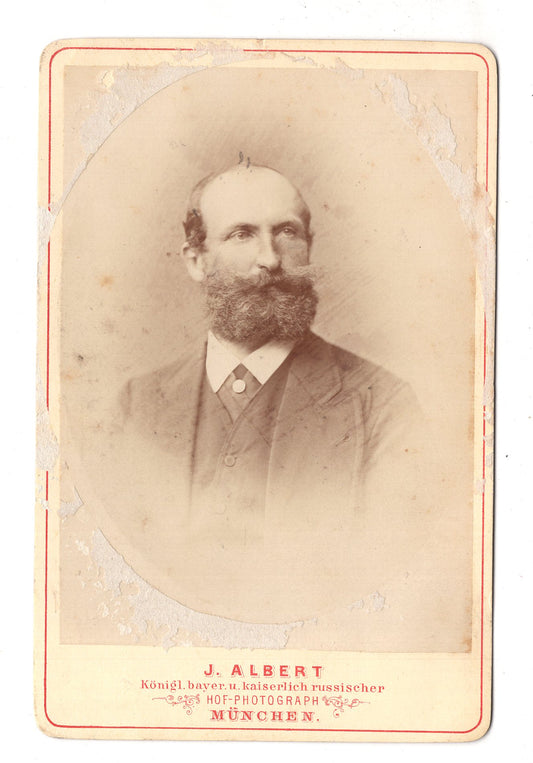 Fotografie Feiner Herr - München um 1870 / CAB W-33