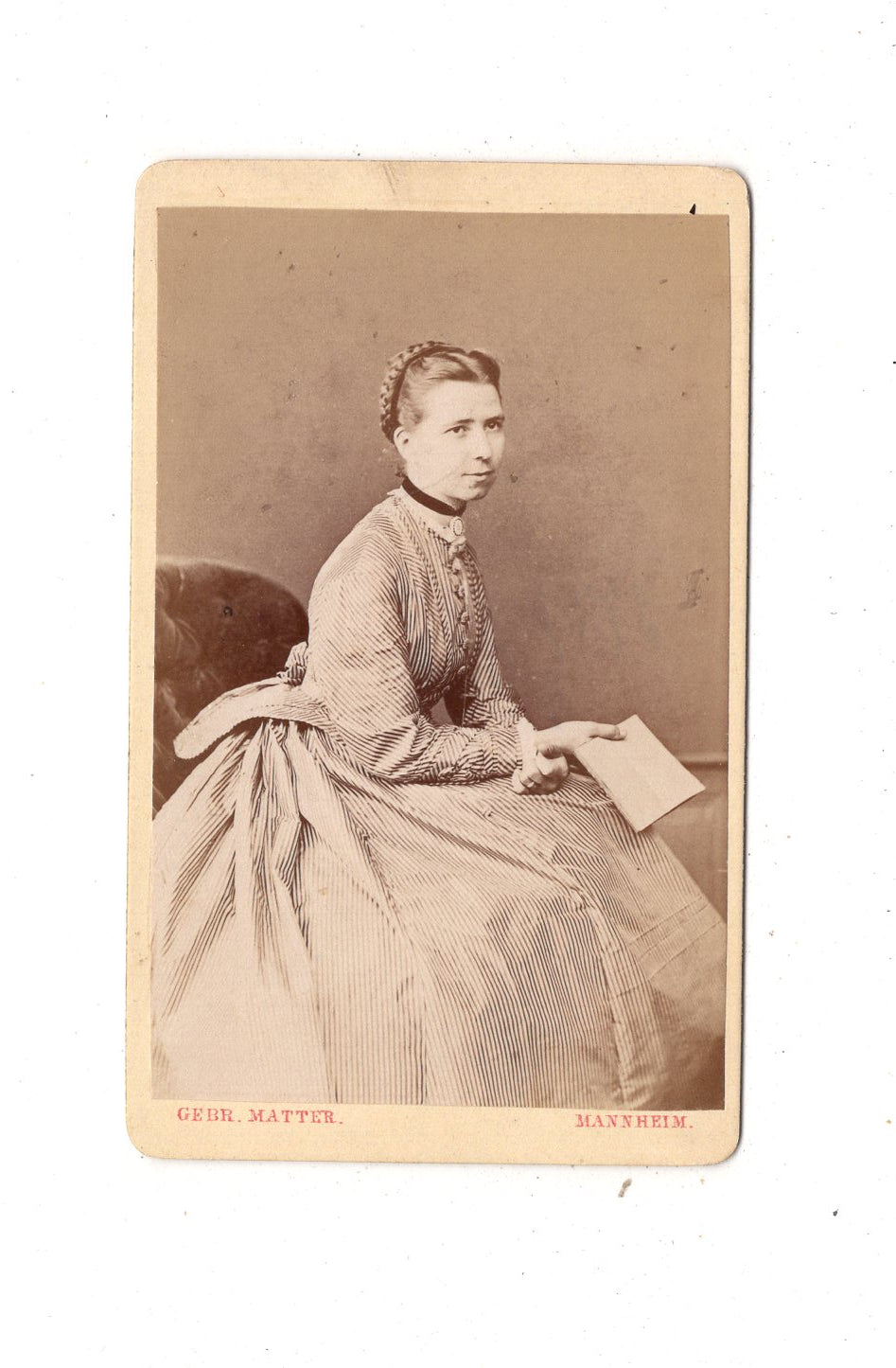 Fotografie Feine Dame - Mannheim um 1870 / CDV L1-30