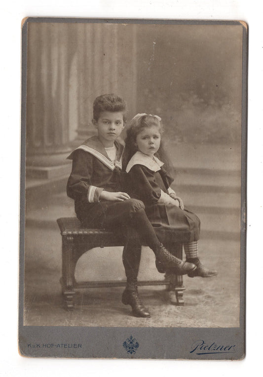 Fotografie Niedliche kleine Kinder - Wien 1906 / CAB U-30