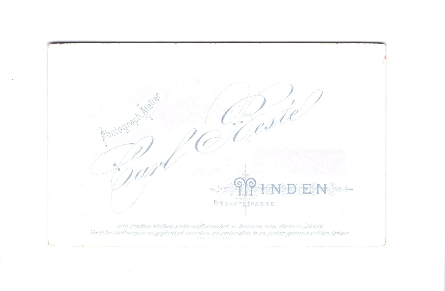 Fotografie Herrenportrait - Minden 1890er