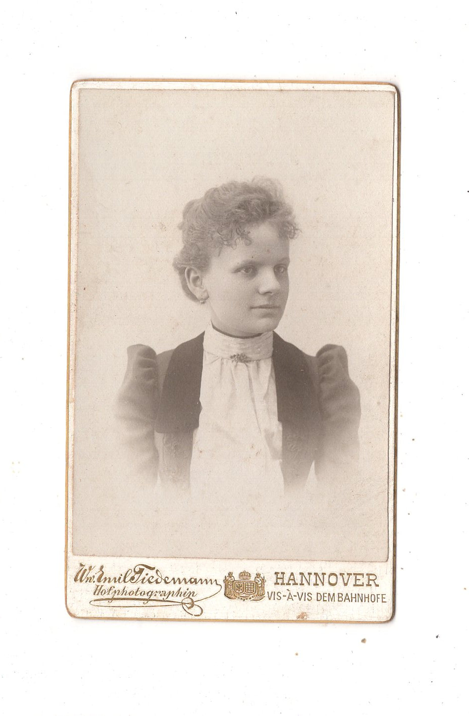 Fotografie Damenportrait - Hannover um 1900