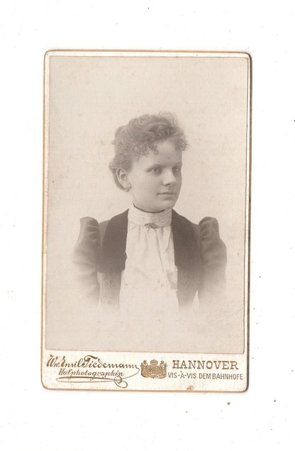 Fotografie Damenportrait - Hannover um 1900