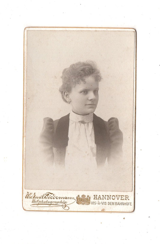 Fotografie Damenportrait - Hannover um 1900