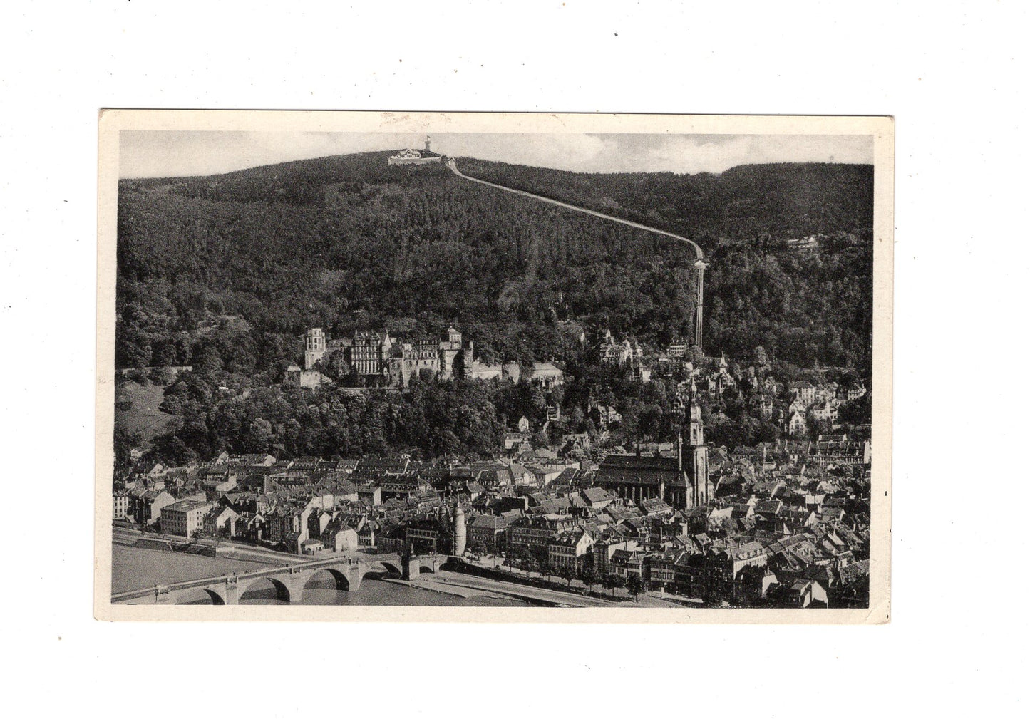 Ansichtskarte Heidelberg / Blick auf Stadt - Schloss +++ / M1-52