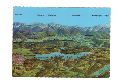 Ansichtskarte Kärntner Seen-Gebiet mit Karawanken / Kärnten / Österreich