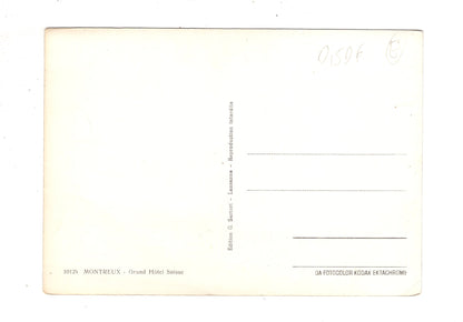 Ansichtskarte Montreux / Grand Hotel Suisse / Schweiz