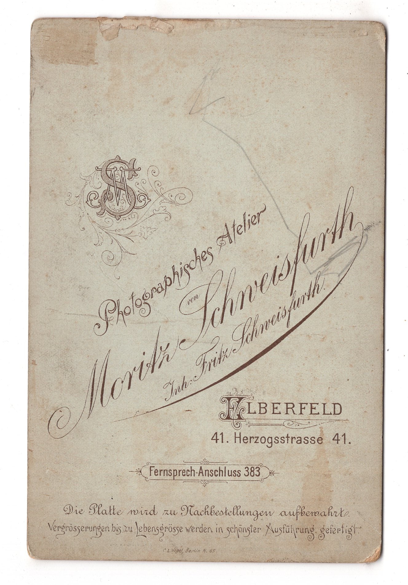 Fotografie Niedliche kleine Kinder - Elberfeld 1890er
