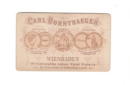 Fotografie Damenportrait - Wiesbaden 1870er / CDV C1-09