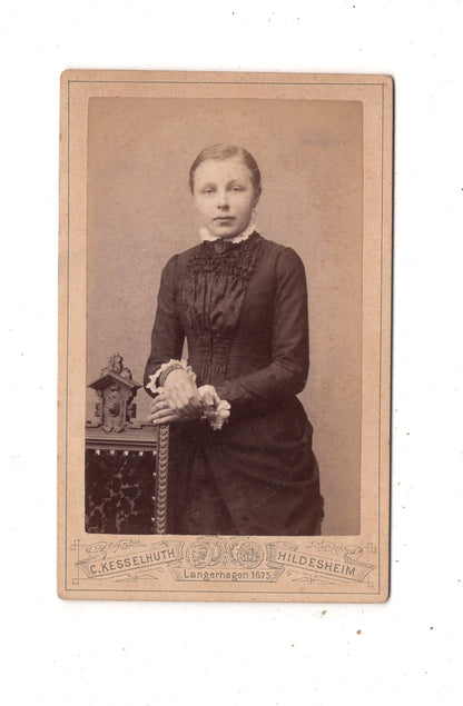 Fotografie Feine Dame - Hildesheim um 1880