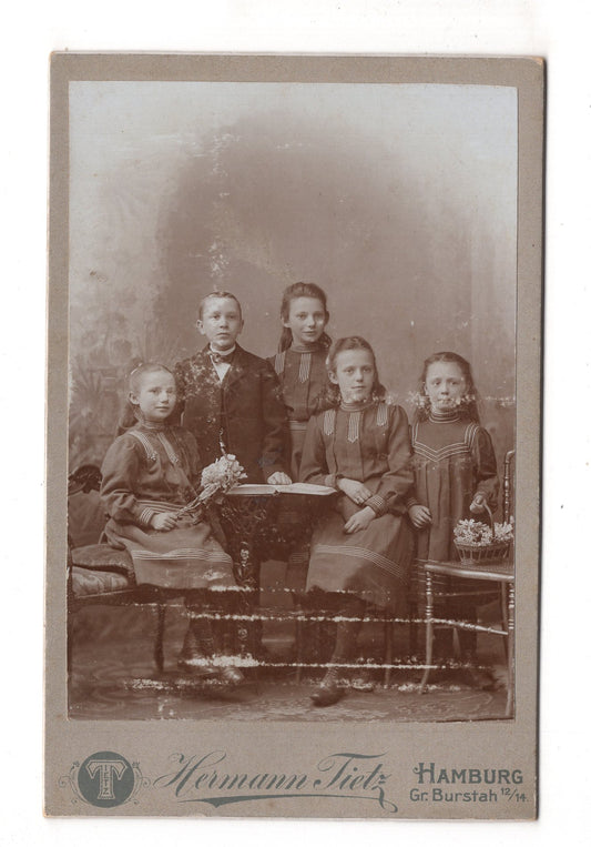 Fotografie Niedliche kleine Kinder - Hamburg 1906 / CAB U-30