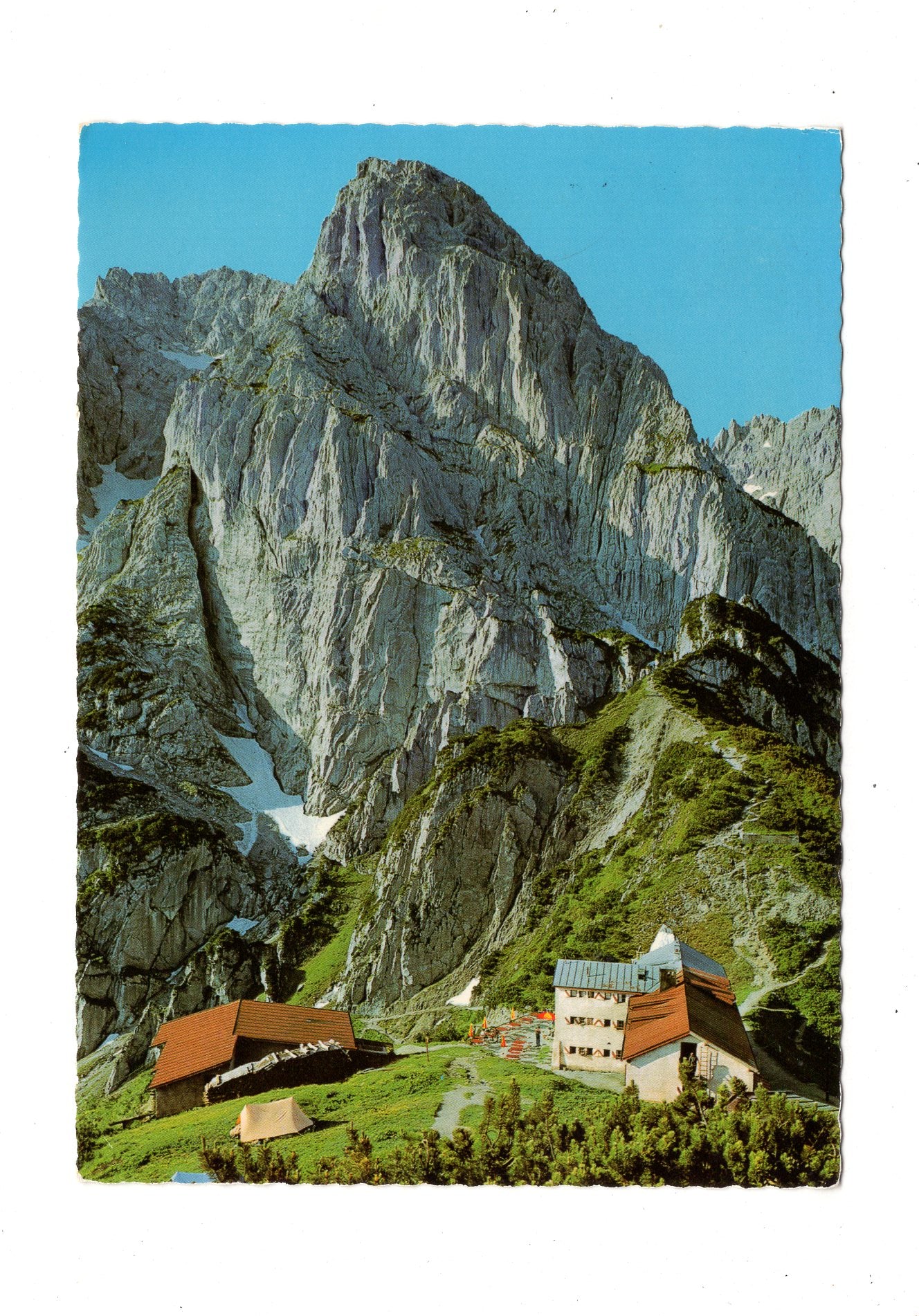 Ansichtskarte Stripsenjochhaus mit Totenkirchl / Tirol / Österreich