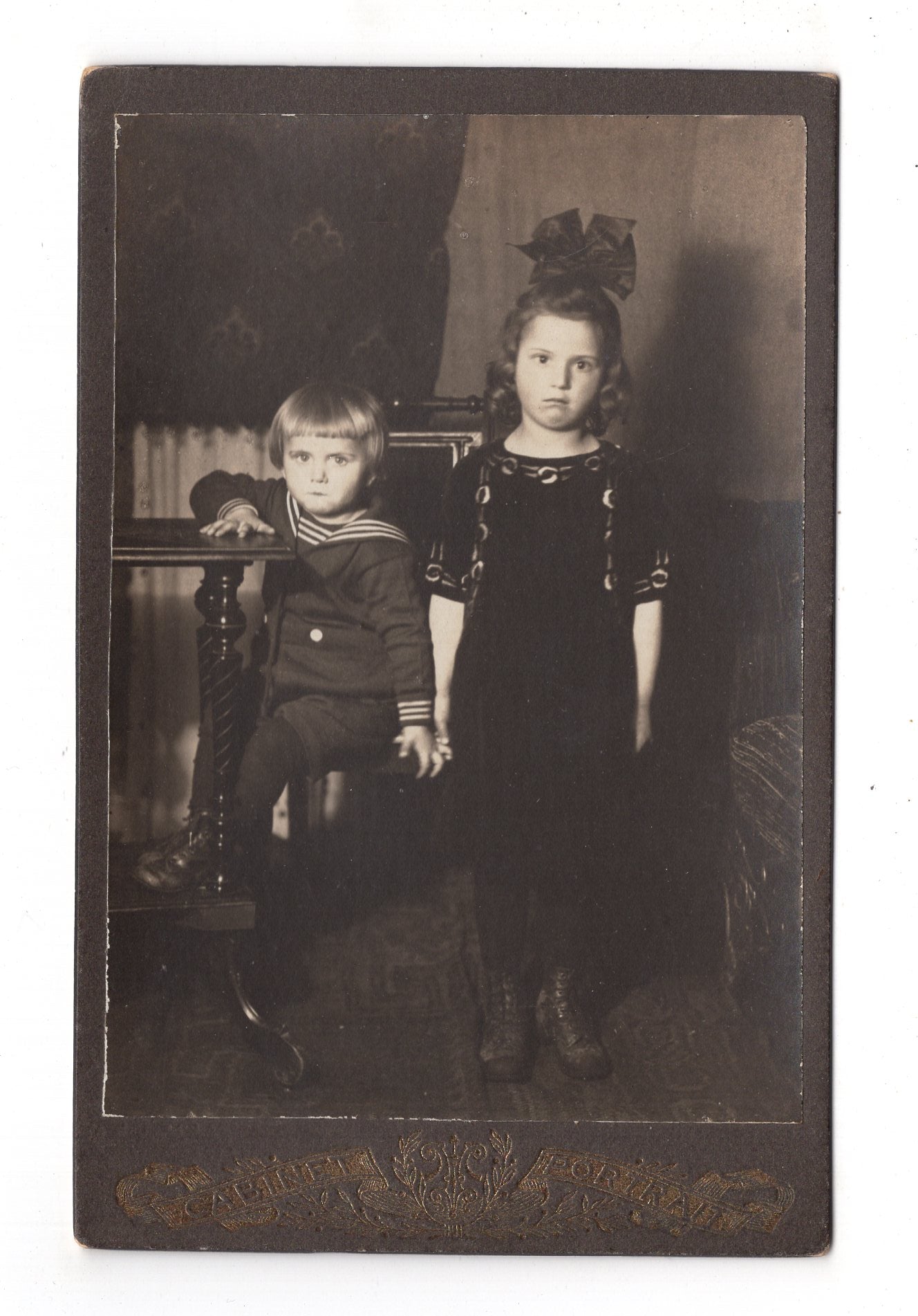 Fotografie Niedliche kleine Kinder - Völkershausen um 1920