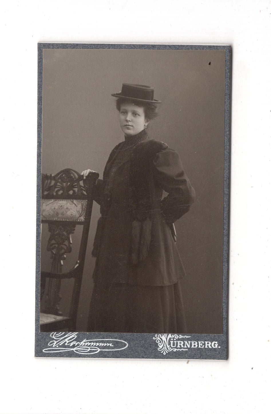 Fotografie Feine Dame - Nürnberg 1900er / CDV L1-30