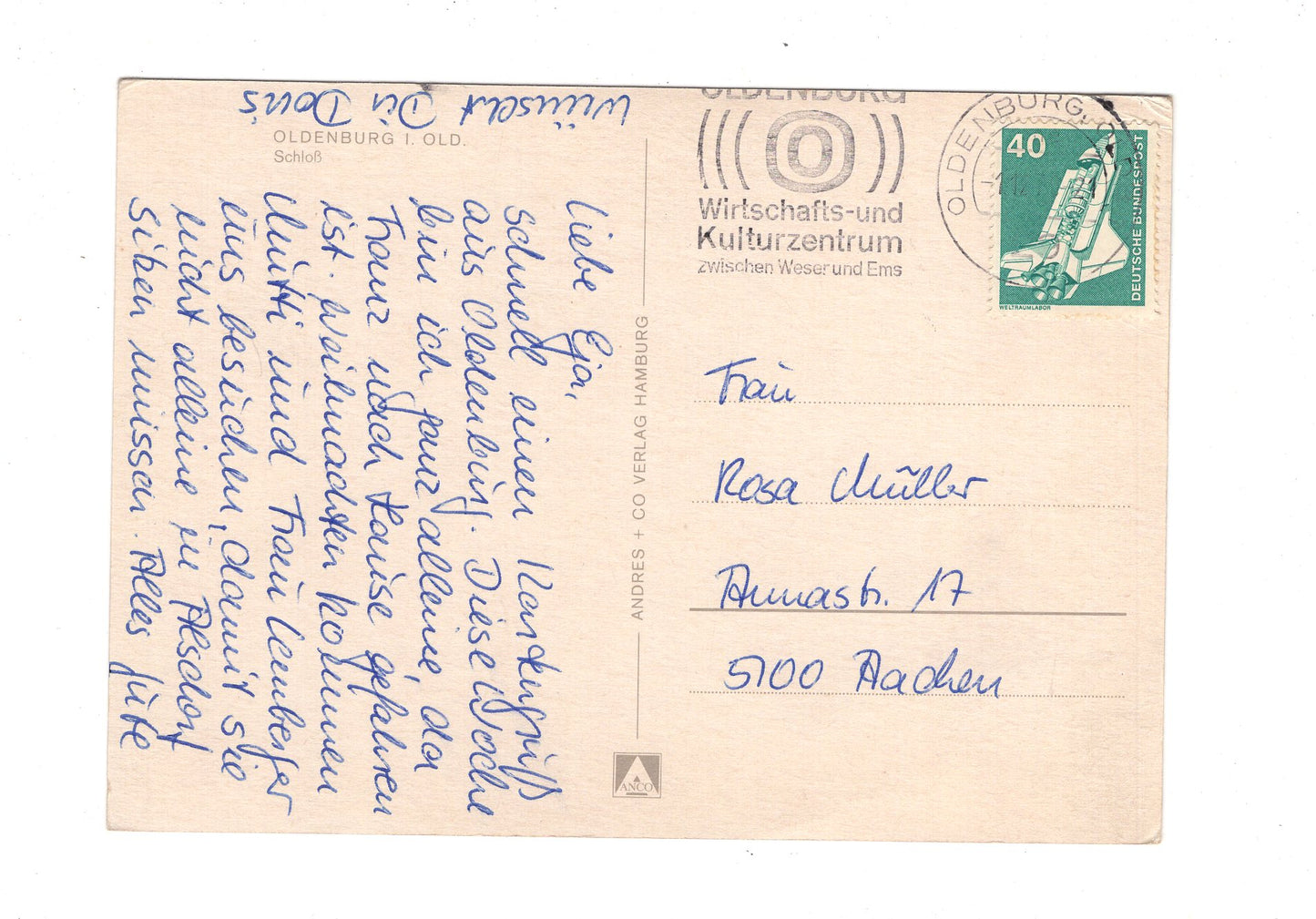 Ansichtskarte Oldenburg in Oldenburg / Schloss / H1-60