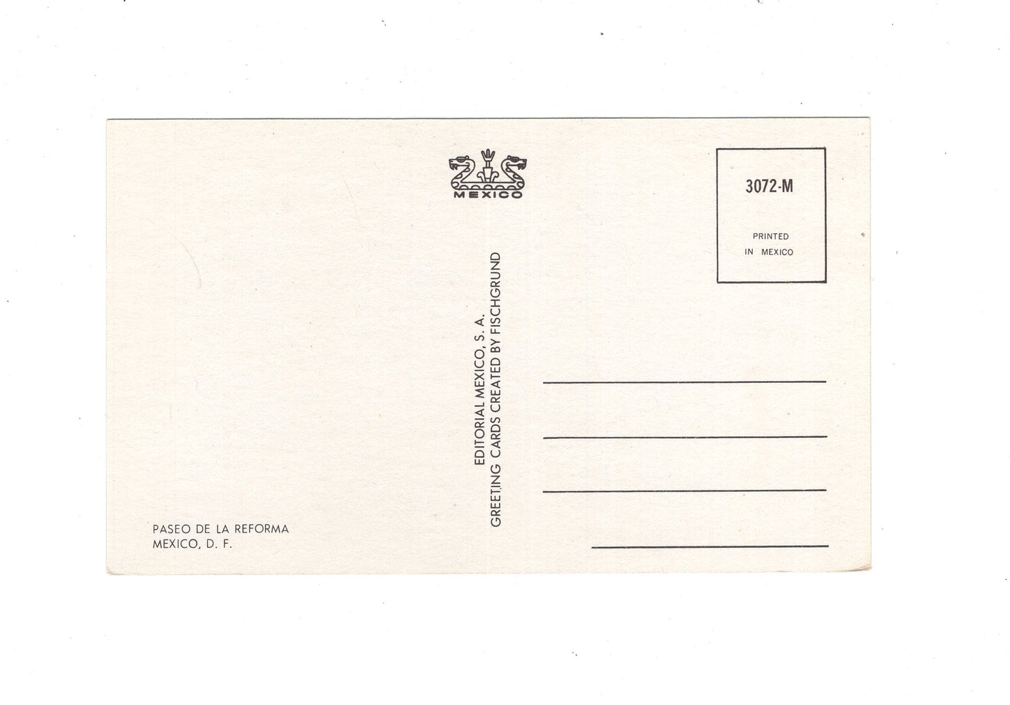 Ansichtskarte Mexico City / Paseo de la Reforma / Mexiko