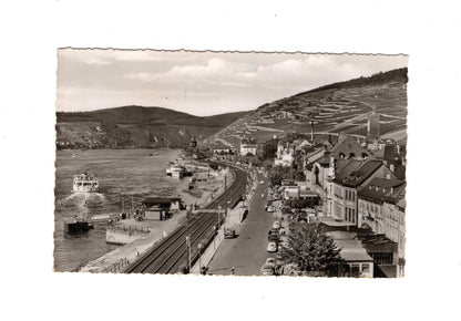 Ansichtskarte Rüdesheim am Rhein / Rheinpromenade