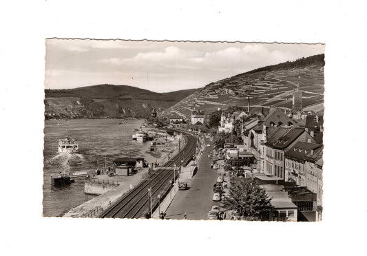 Ansichtskarte Rüdesheim am Rhein / Rheinpromenade