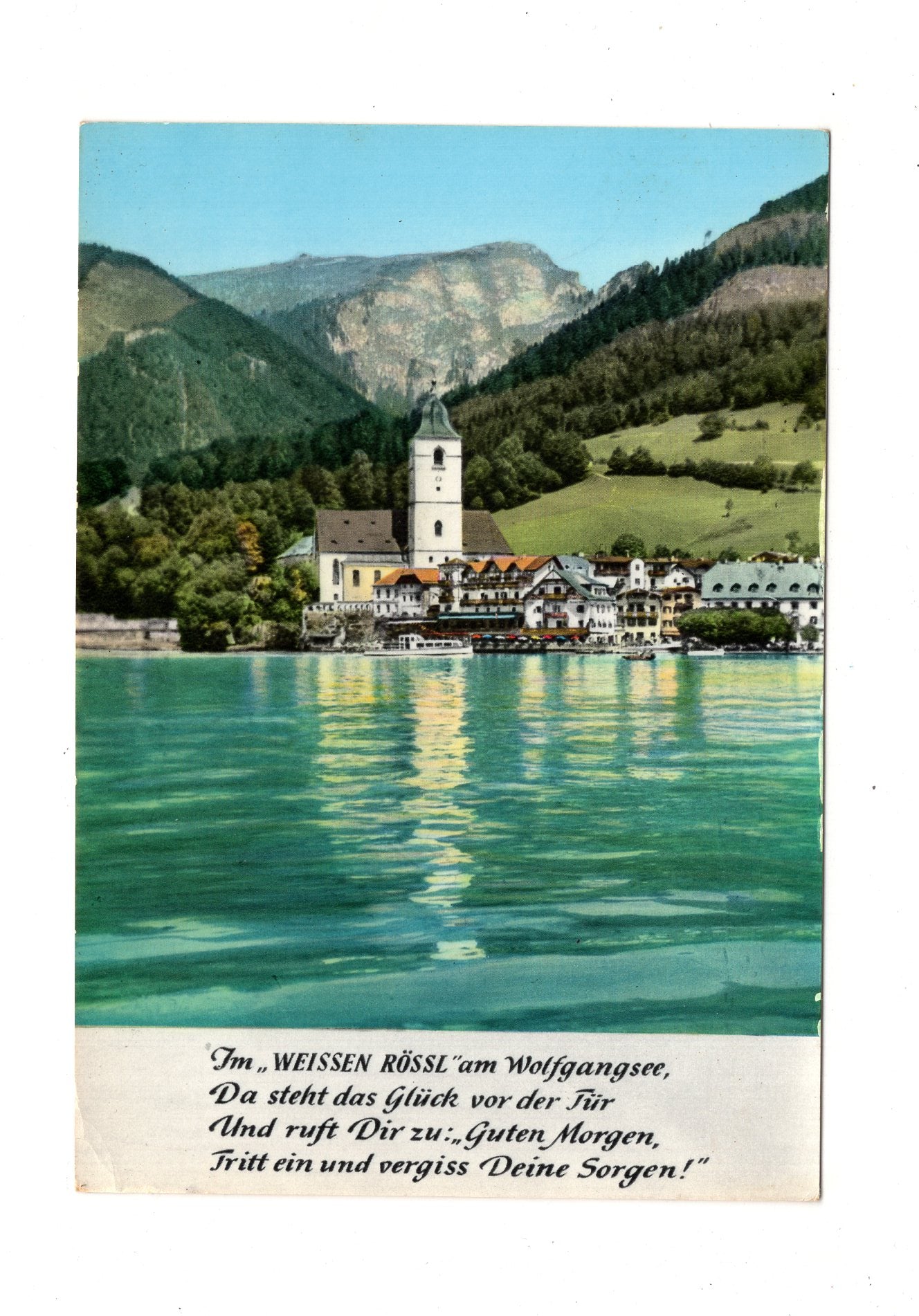 Ansichtskarte St. Wolfgang / Weißes Rössl / Salzkammergut / Österreich