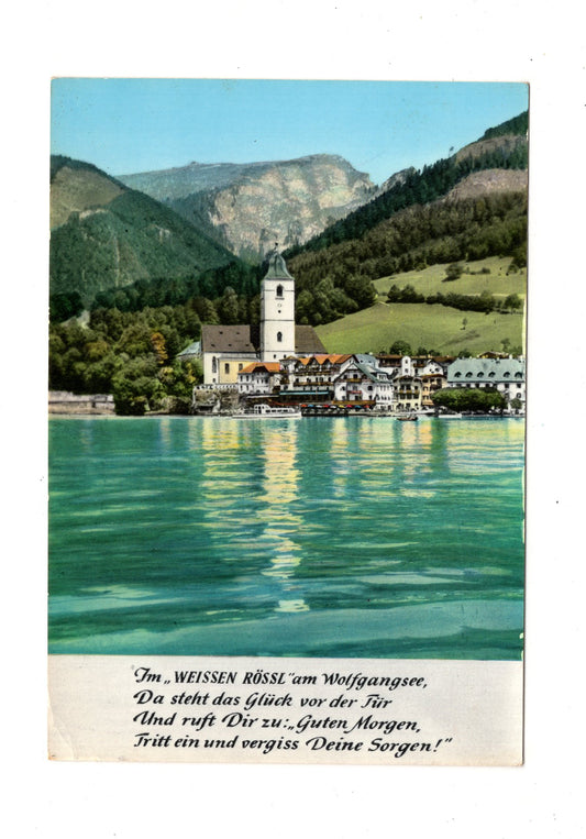 Ansichtskarte St. Wolfgang / Weißes Rössl / Salzkammergut / Österreich