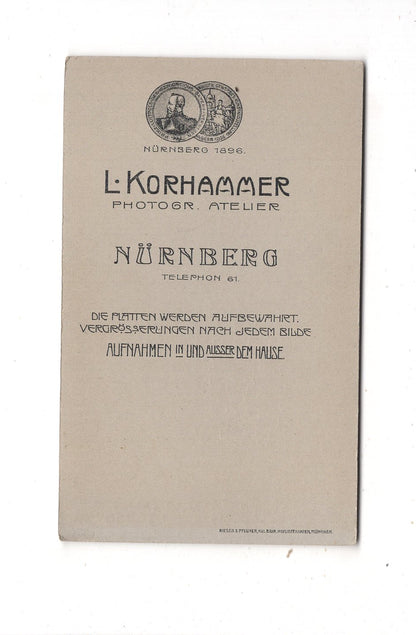 Fotografie Feine Dame - Nürnberg 1900er / CDV L1-30
