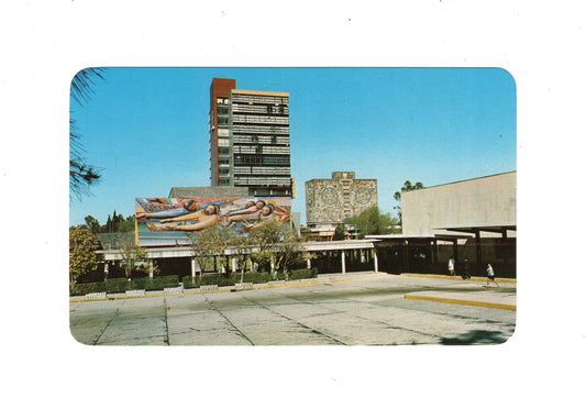 Ansichtskarte Mexico City / La Rectoria con un Mural de Davis Siqueiros / Mexiko