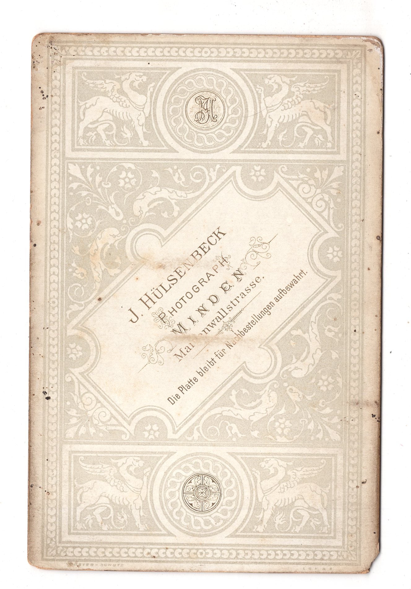 Fotografie Feiner Herr - Minden 1880er / CAB W-33