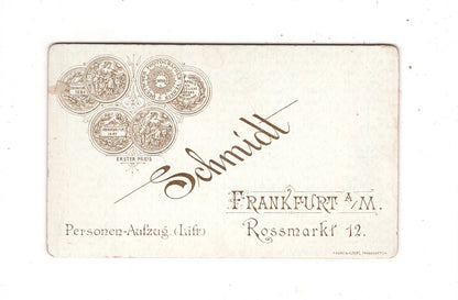 Fotografie Niedliches kleines Kind - Frankfurt Main 1880er