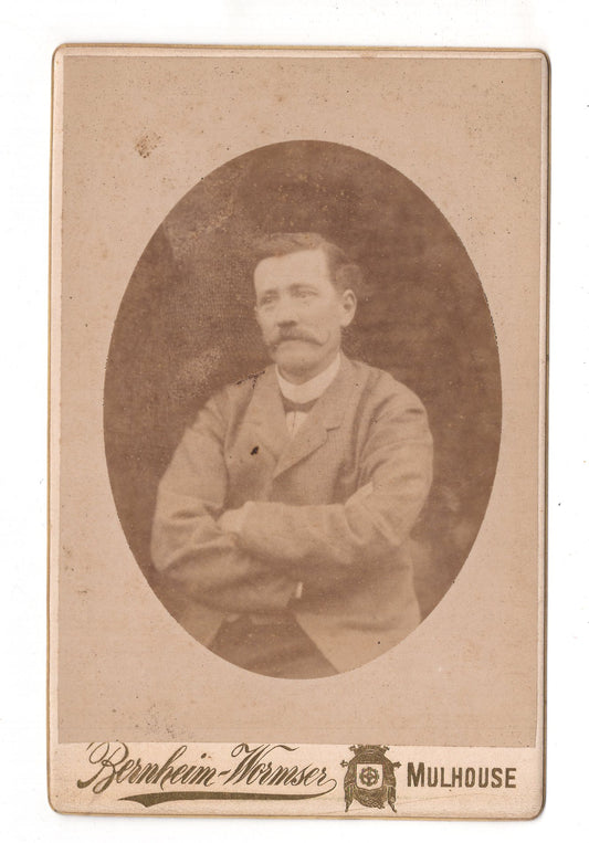 Fotografie Feiner Herr - Mulhouse Mülhausen 1880er / CAB W-33